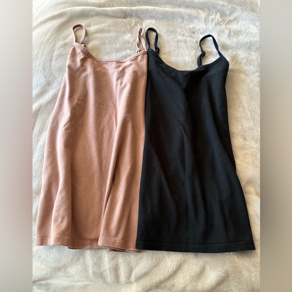 Torrid Fitted Pink and Black Camisoles